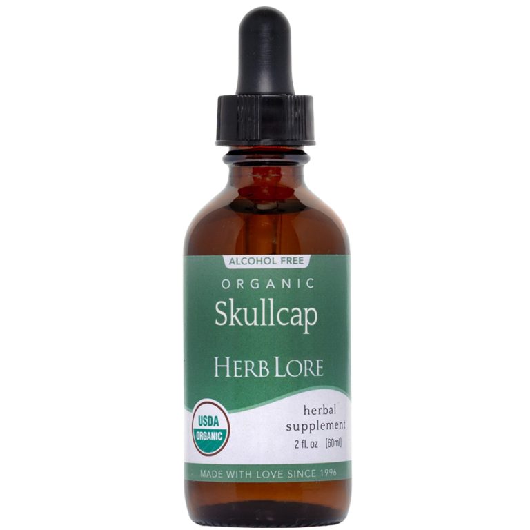 Herb Lore Organic Skullcap Tincture - Alcohol Free