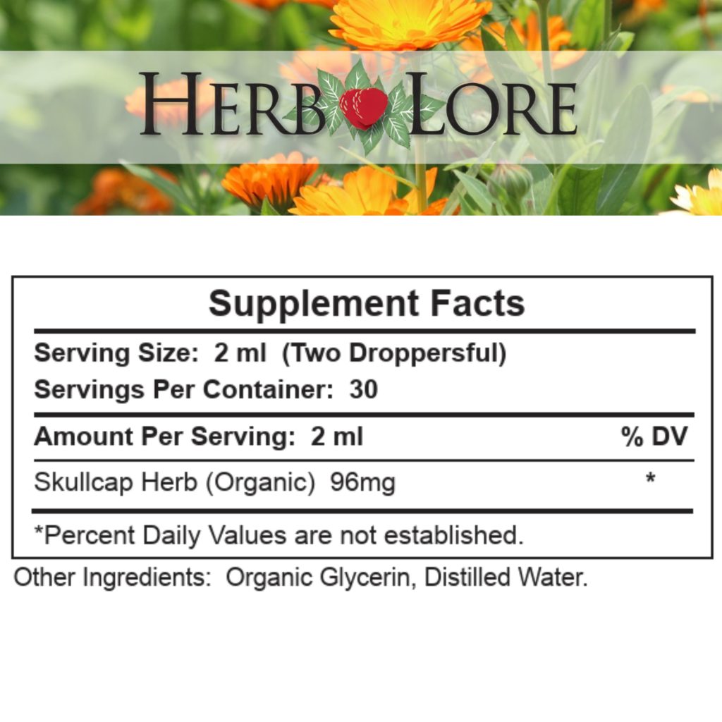 Herb Lore Skullcap Supplement Facts