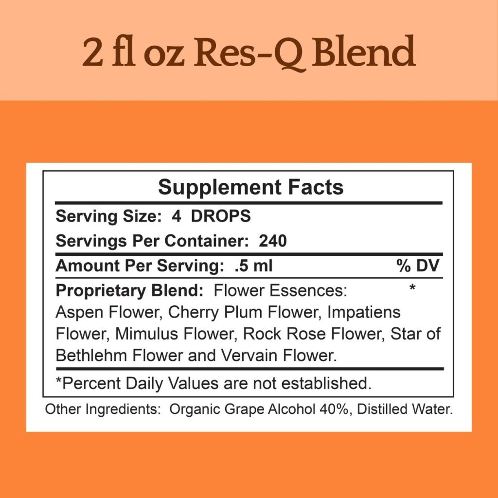 Herb Lore Res-Q Blend Supplement Facts