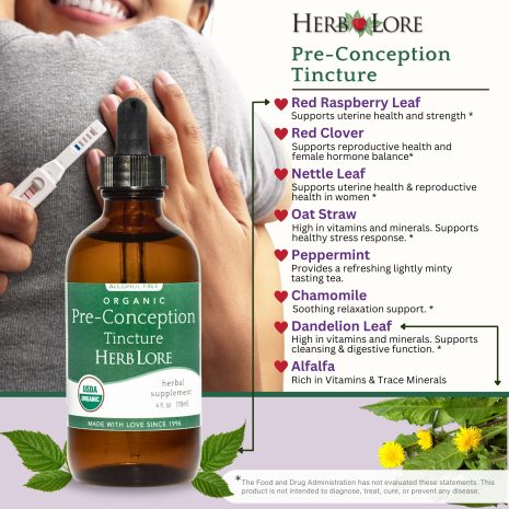 Fertility Friendly Herbs in Pre-Conception Tincture Fertility Friendly Herbs in Pre-Conception Tincture